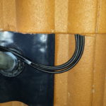 Coax cabling under tiles